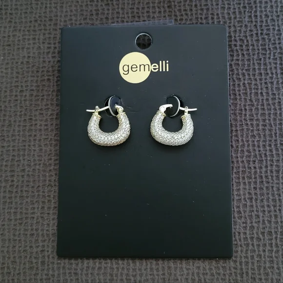 Gemelli👭 Chunky Gold💛 "Macie" Hoop Earrings - NWT - Picture 13 of 16